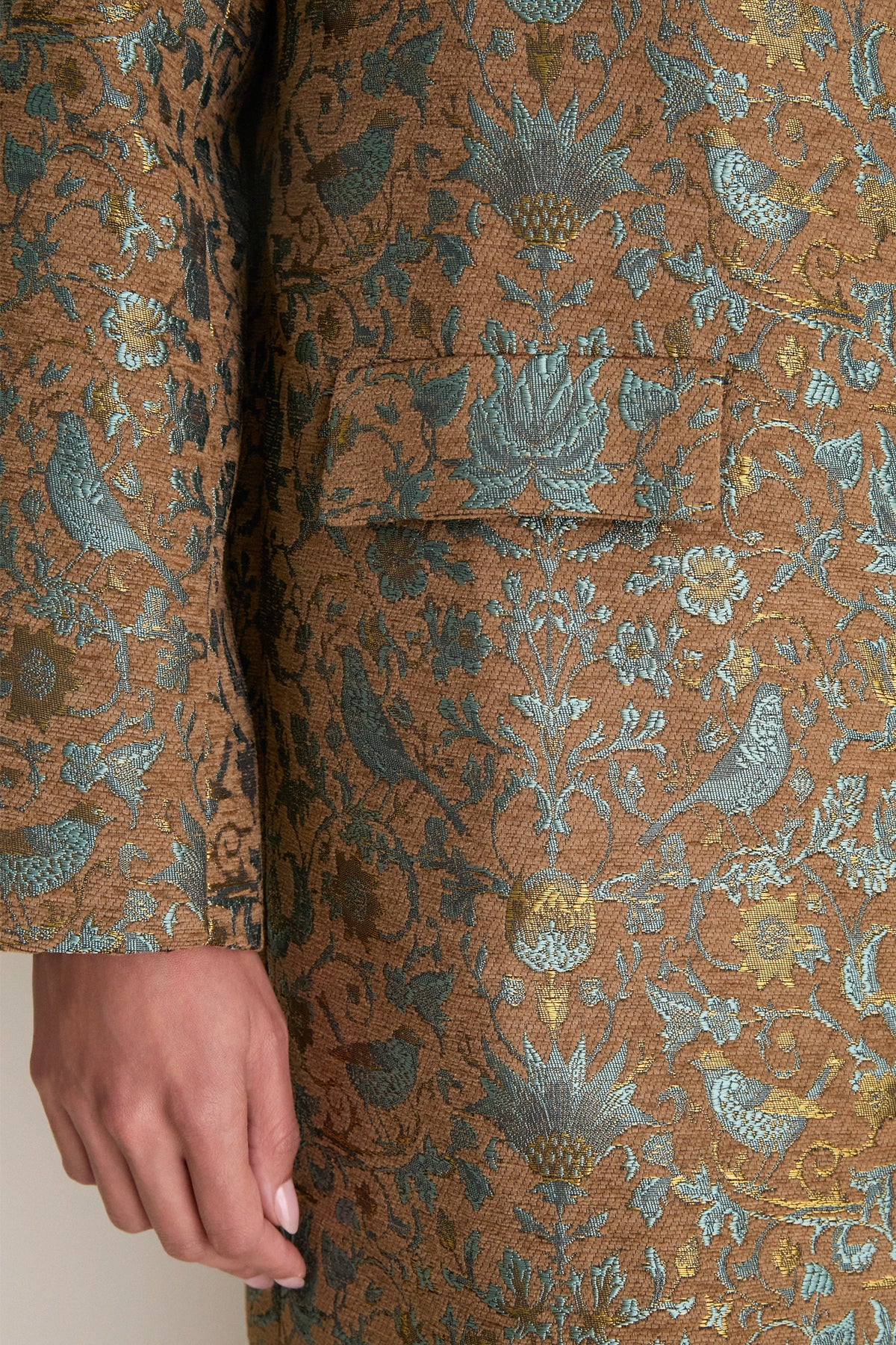 Oak Room Chenille Jacquard Gardner Car Coat