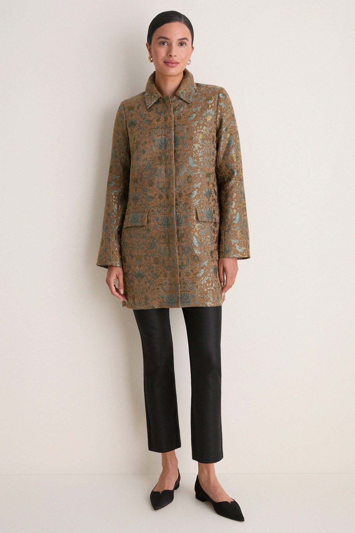 Oak Room Chenille Jacquard Gardner Car Coat