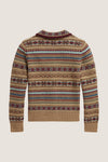 Cotton Fairisle Printed Cardigan