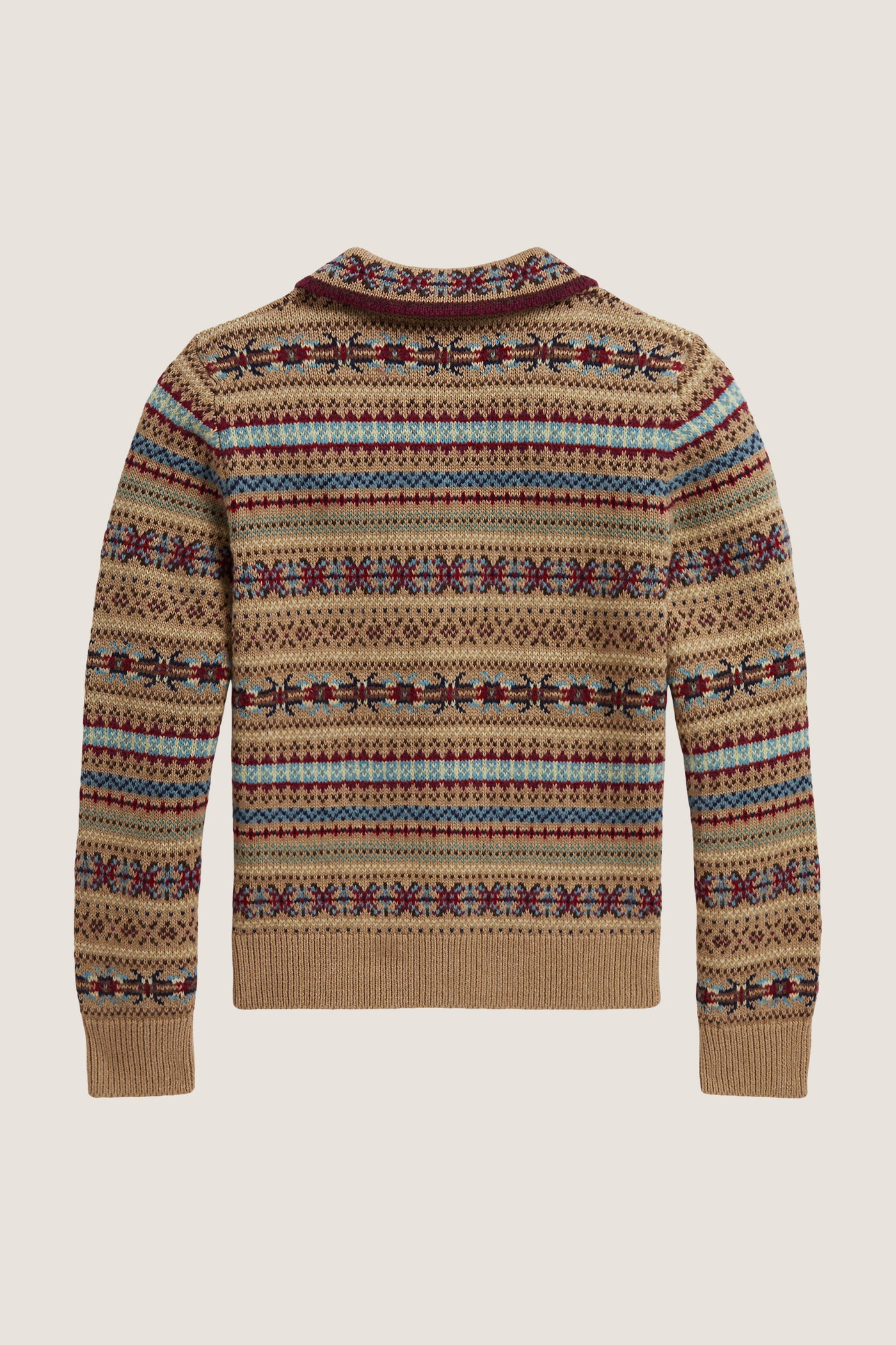 Cotton Fairisle Printed Cardigan