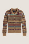 Cotton Fairisle Printed Cardigan