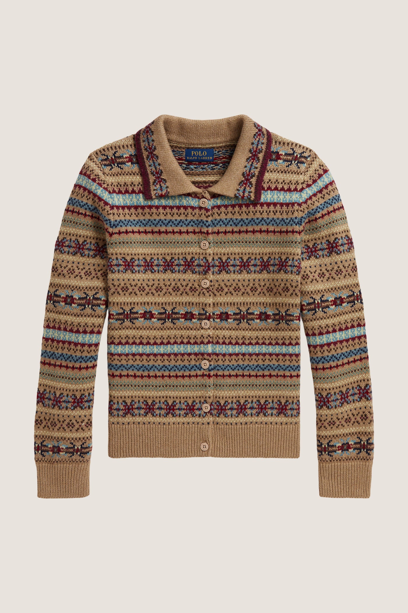 Cotton Fairisle Printed Cardigan