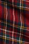 Long-Sleeve Wood Plaid Overall Set