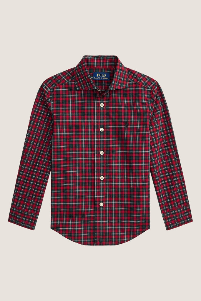 Little Boys Long-Sleeve Poplin Collared Sport Shirt