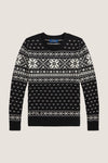 Boys Long-Sleeve Cotton Holiday Crew Neck Sweater