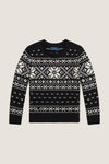Little Boys Long-Sleeve Cotton Holiday Crew Neck Sweater