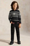 Little Boys Long-Sleeve Cotton Holiday Crew Neck Sweater