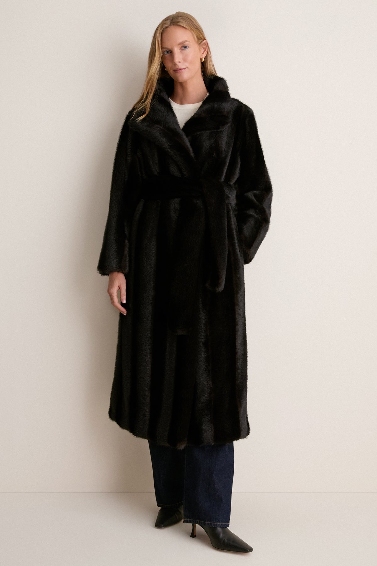 Brown Fur Carmine Coat