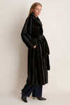 Brown Fur Carmine Coat