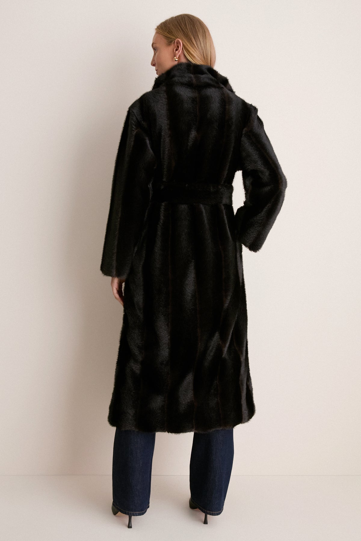 Brown Fur Carmine Coat