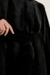 Brown Fur Carmine Coat