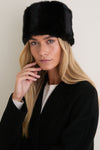Brown Faux Fur Pillbox Hat