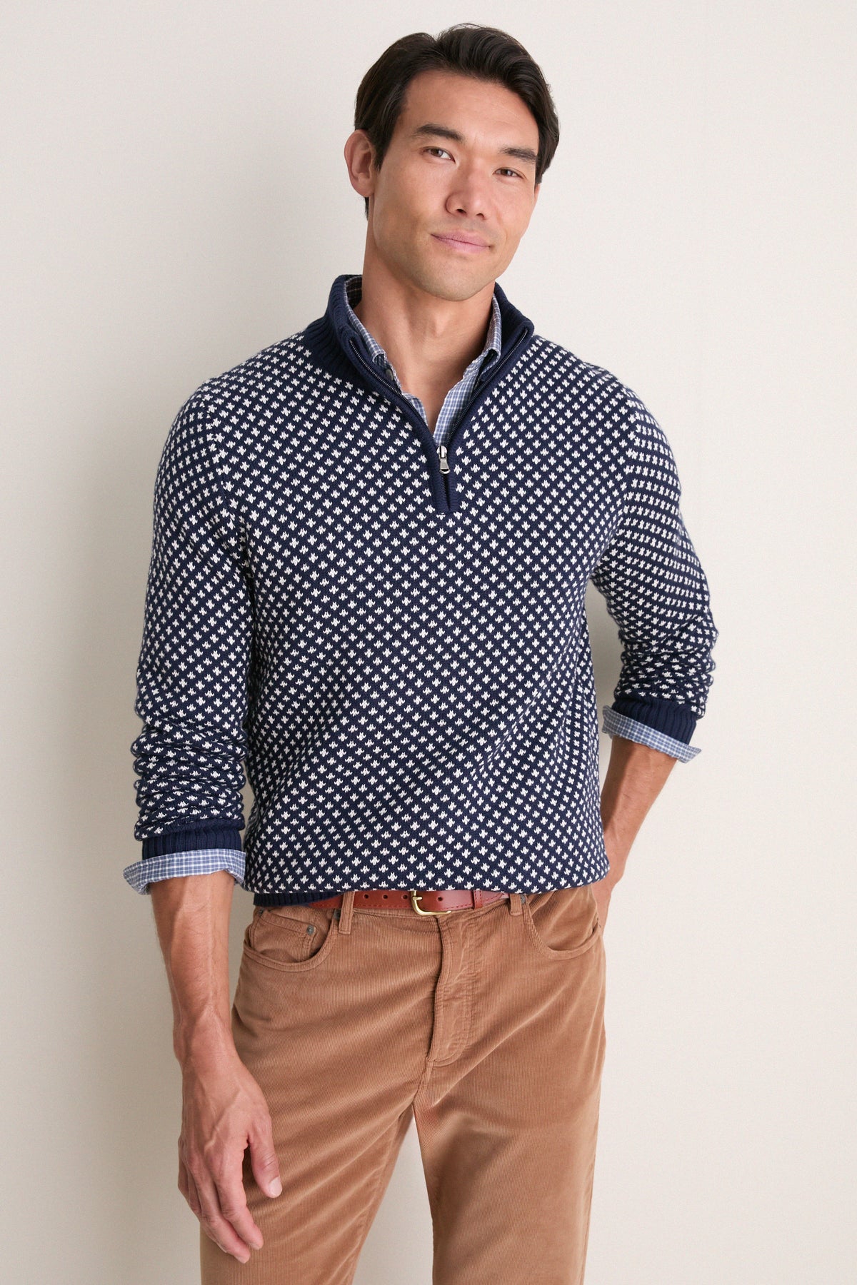 Navy Edgartown Seawell Quarter Zip