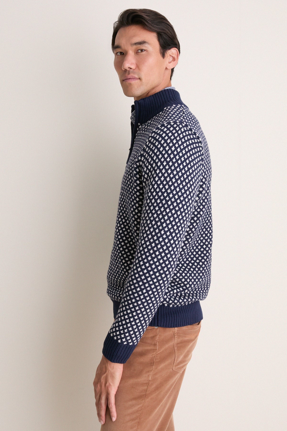 Navy Edgartown Seawell Quarter Zip