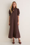 Chocolate Brown Louisa Maxi Dress