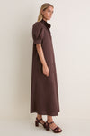 Chocolate Brown Louisa Maxi Dress