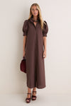 Chocolate Brown Louisa Maxi Dress