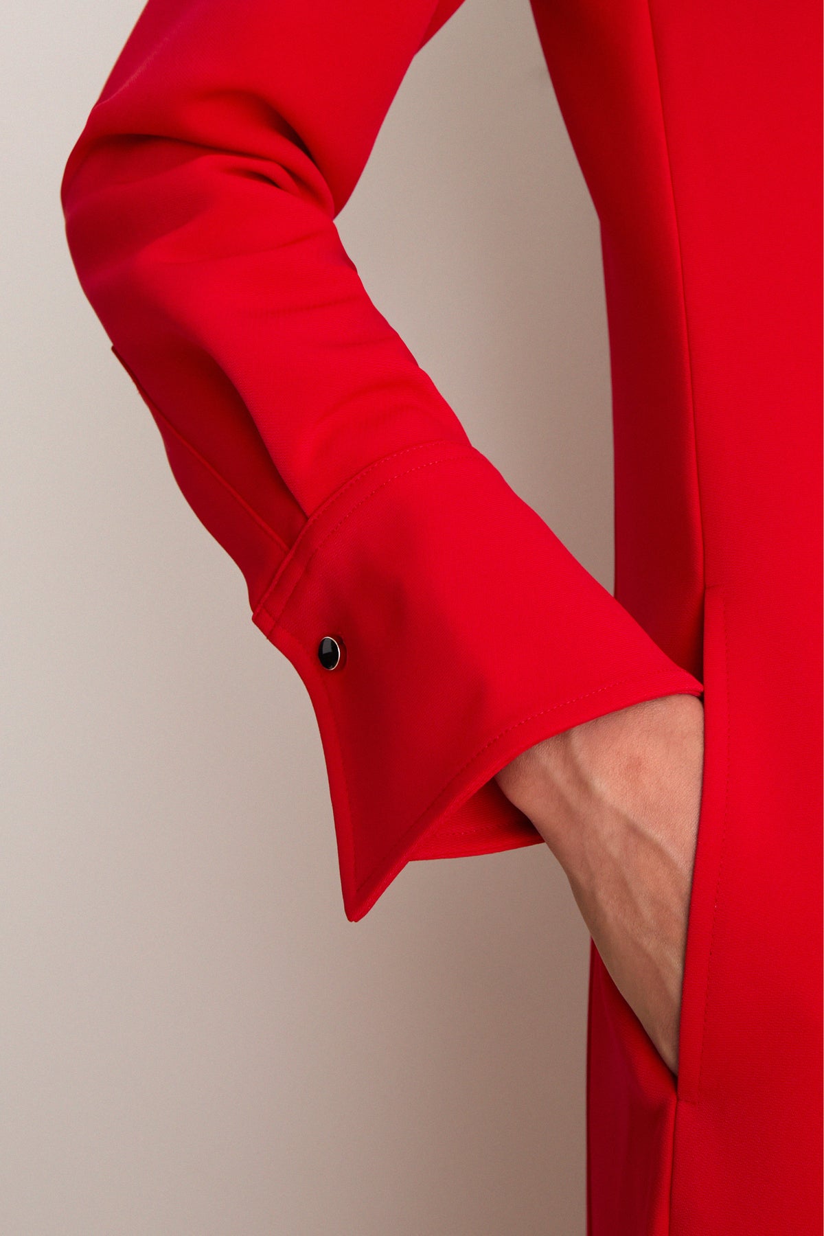 Red Crepe Bessette Maxi Dress