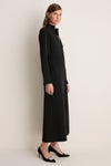 Black Crepe Bessette Maxi Dress