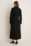 Black Crepe Bessette Maxi Dress