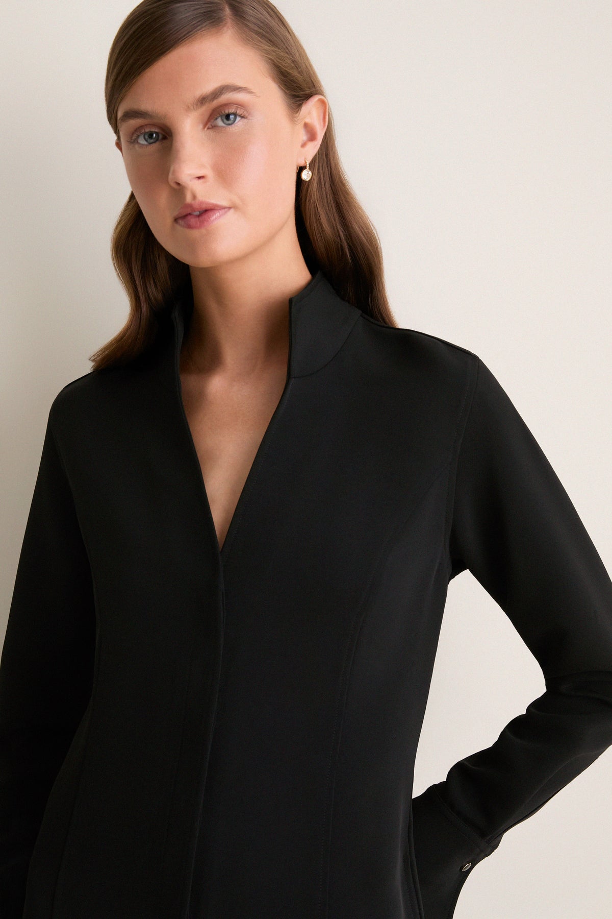 Black Crepe Bessette Maxi Dress