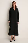 Black Crepe Bessette Maxi Dress