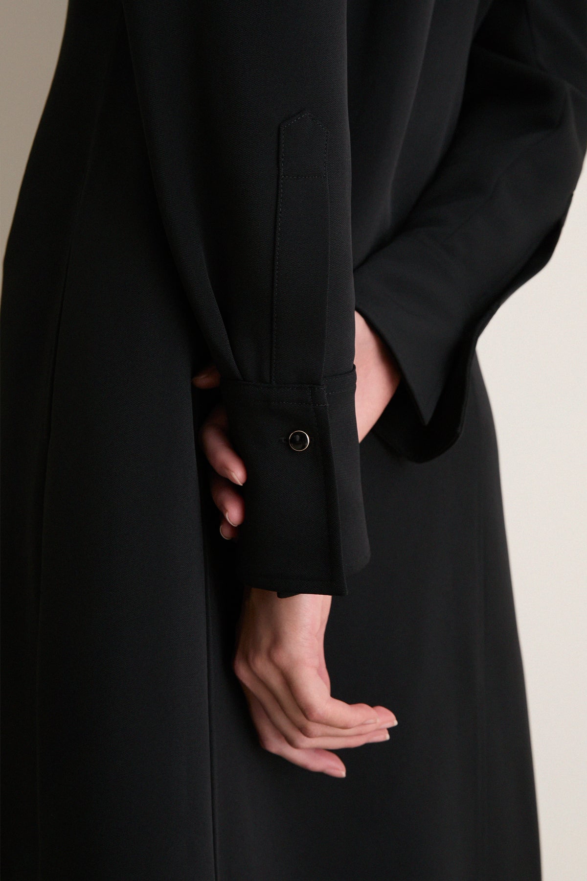Black Crepe Bessette Maxi Dress