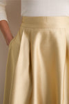 Gold Dupioni Kendall Skirt