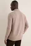 Men's Wheat Cashmere Steve Quarter-Zip