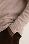 Men's Wheat Cashmere Steve Quarter-Zip