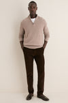 Men's Wheat Cashmere Steve Quarter-Zip