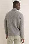 Men's Shadow Gray Cashmere Steve Quarter-Zip
