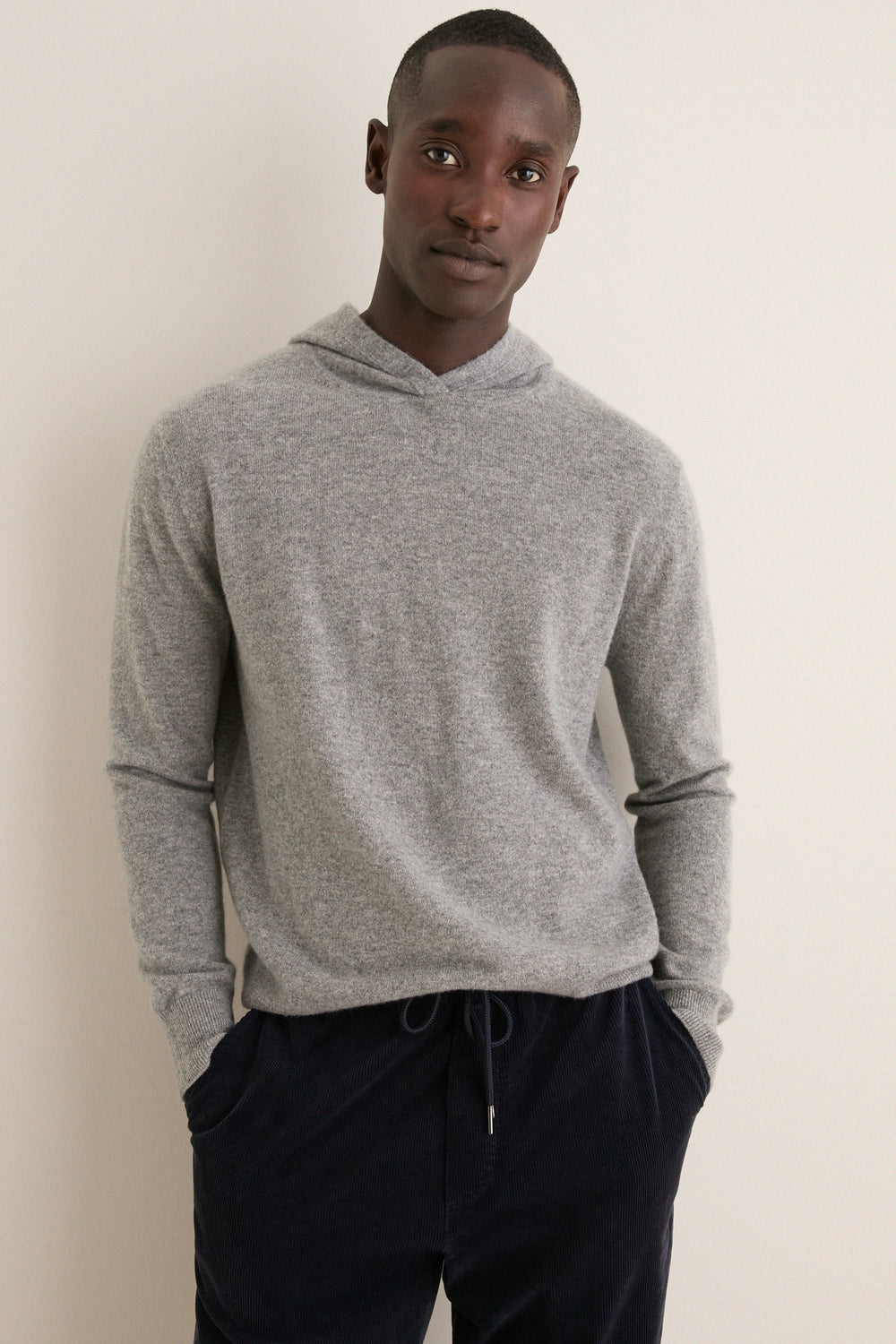 Men's Gray Cashmere Franklin Hoodie