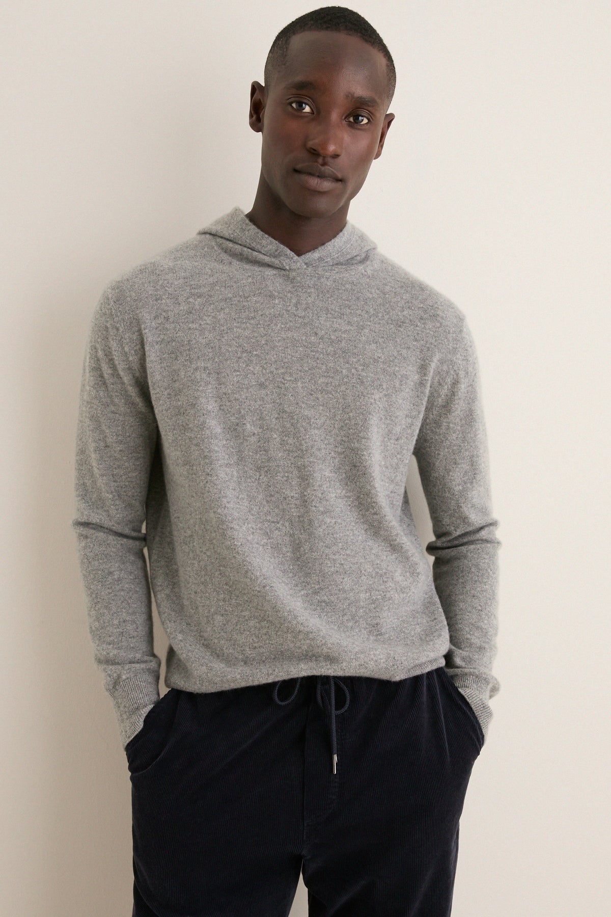Men's Gray Cashmere Franklin Hoodie
