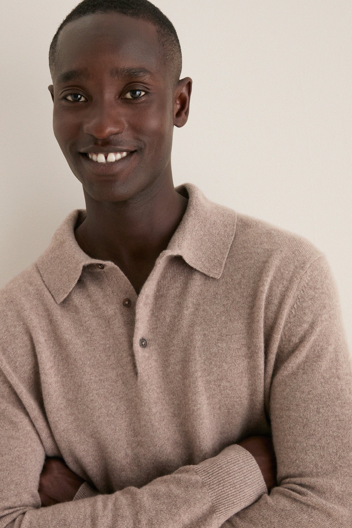 Men's Wheat Cashmere Penn Polo