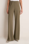 Burnt Olive Crepe Pull On Deja Pants