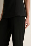 Black Crepe Pull On Deja Pants