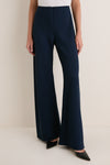 Navy Crepe Pull On Deja Pants