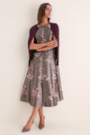 Tea Rose Jacquard Helene Dress