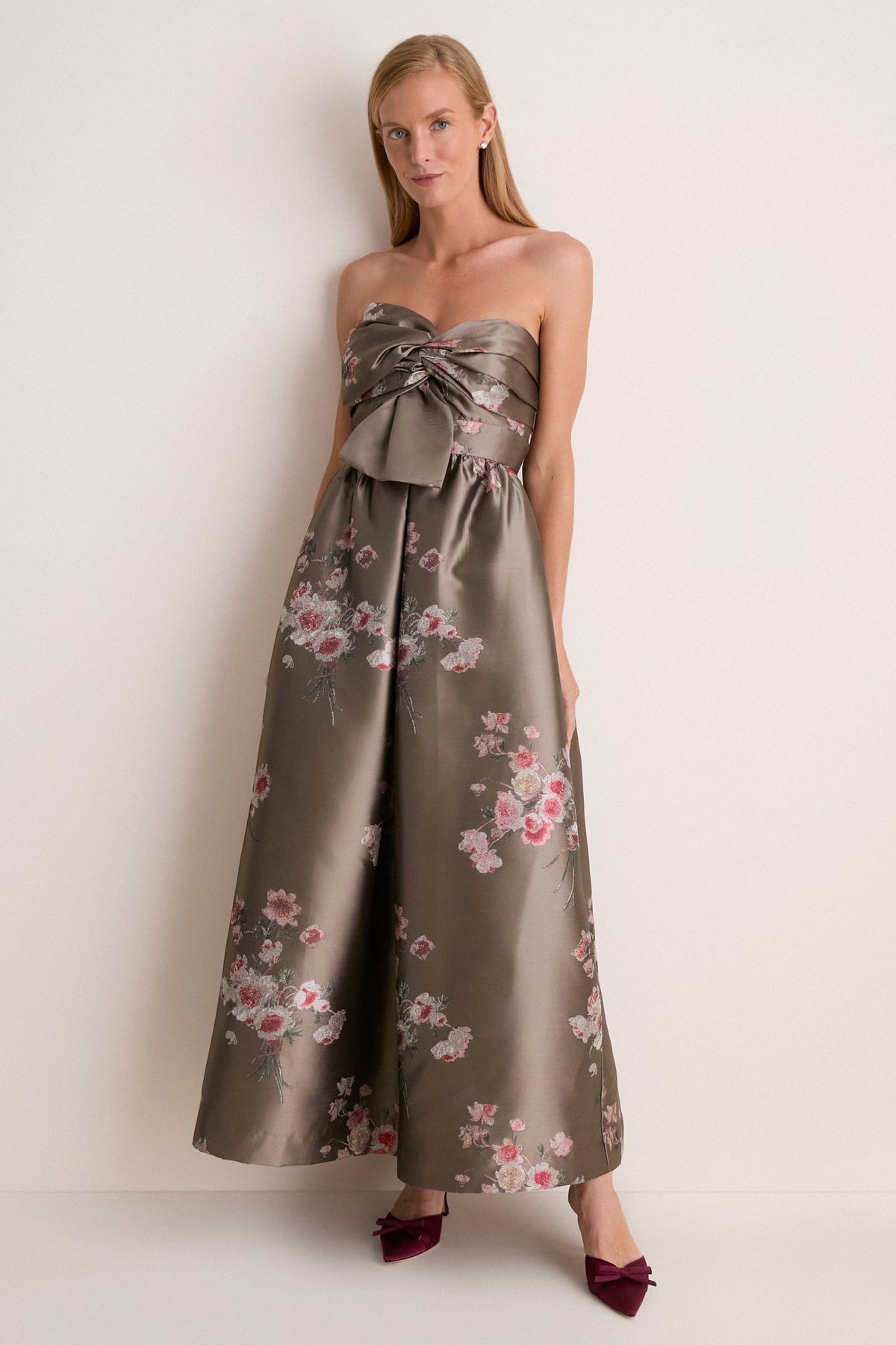 Tea Rose Jacquard Kathleen Gown