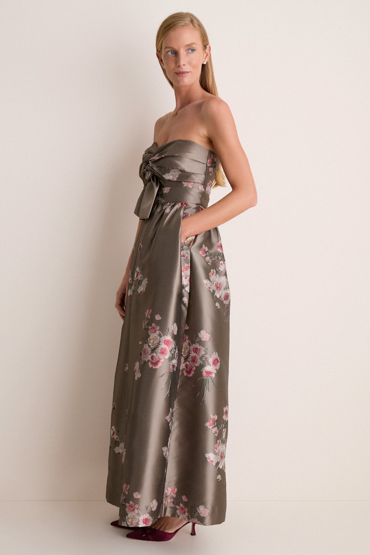 Tea Rose Jacquard Kathleen Gown