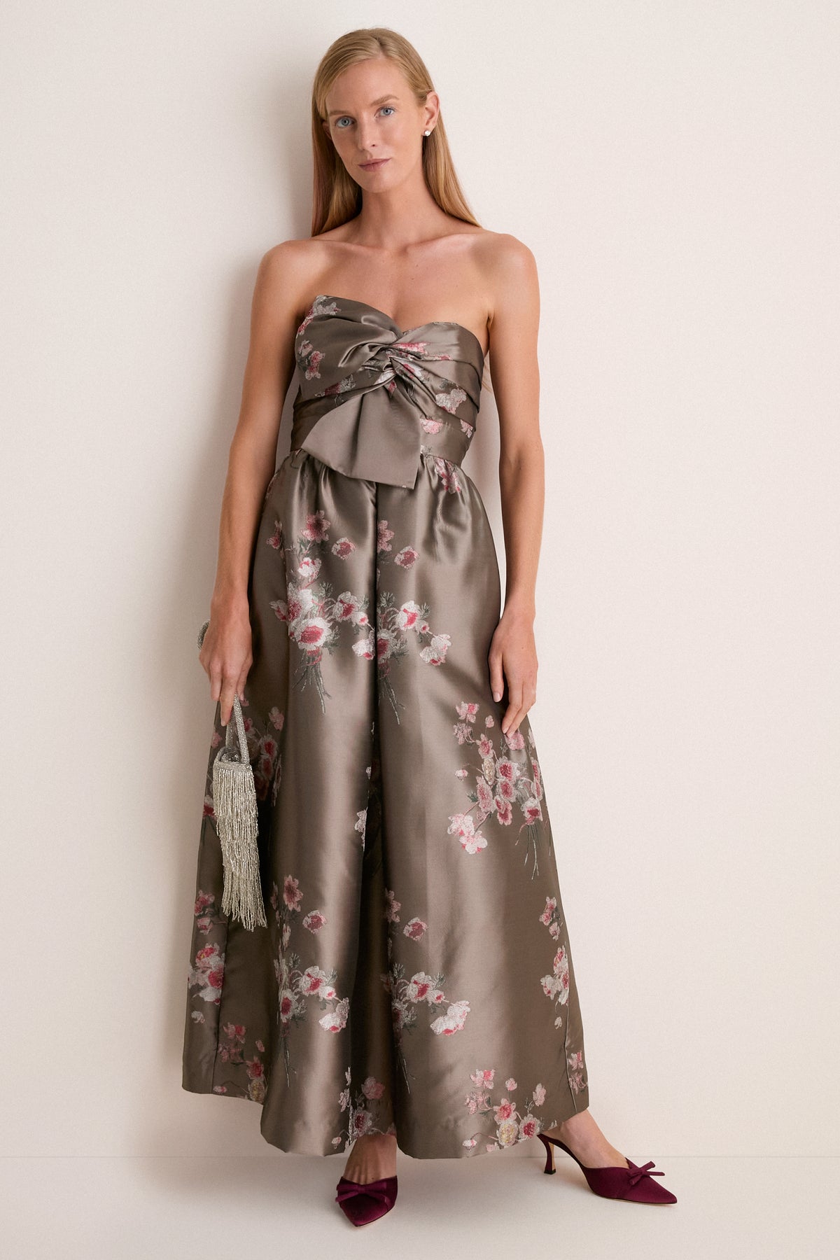 Tea Rose Jacquard Kathleen Gown