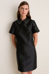 Black Embellished Aurelie Shift Dress