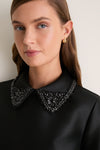 Black Embellished Aurelie Shift Dress