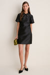 Black Embellished Aurelie Shift Dress