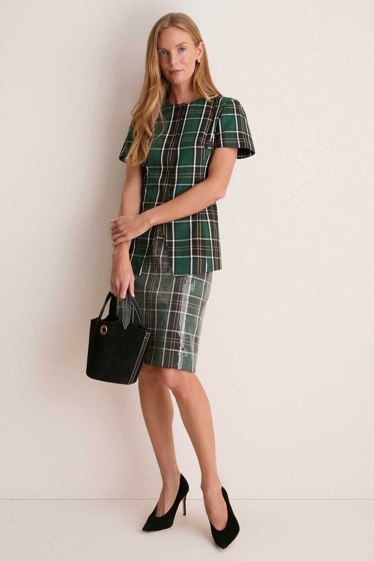 Park Plaid Short Sleeve Duke Top