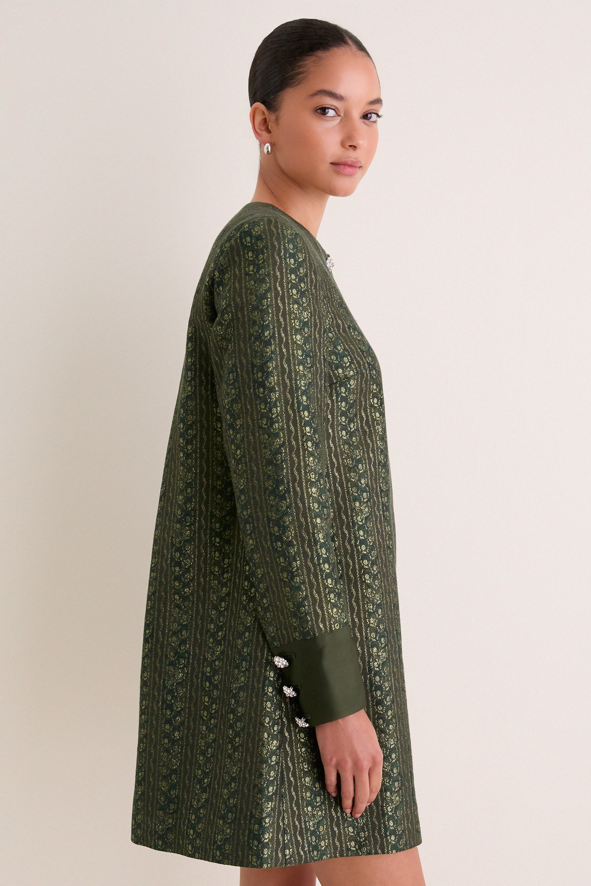 Vine Jacquard Francis Mini Dress | Tuckernuck