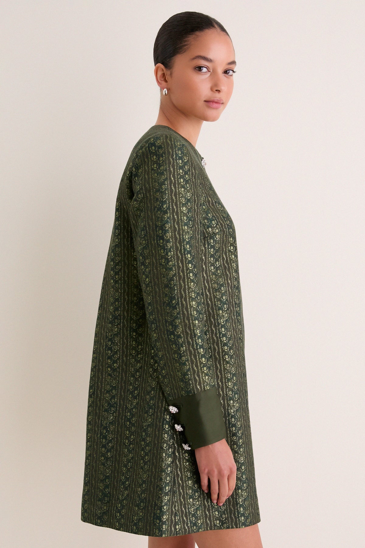 Vine Jacquard Francis Mini Dress