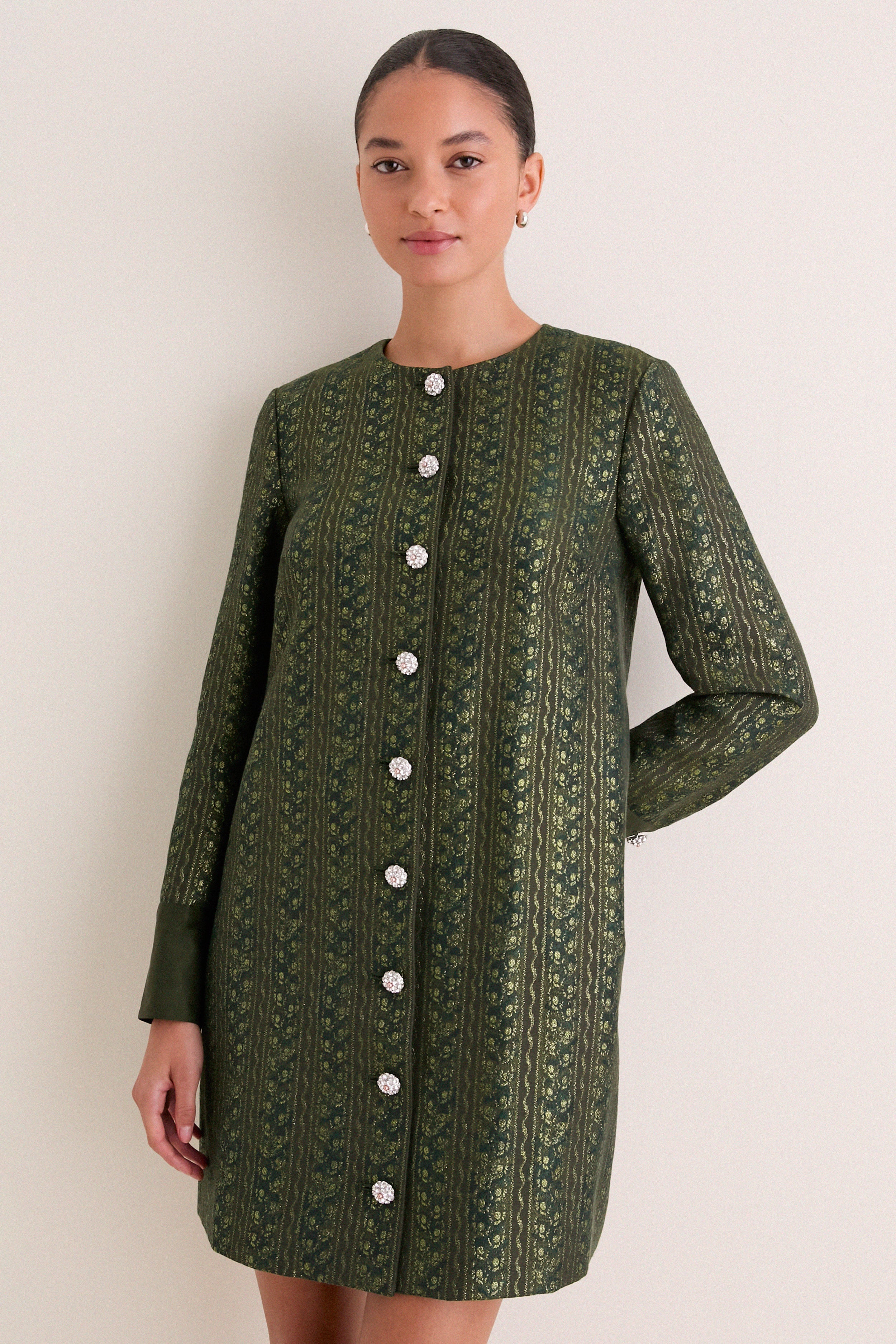 Vine Jacquard Francis Mini Dress | Tuckernuck