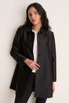Black Dupioni Patton Coat